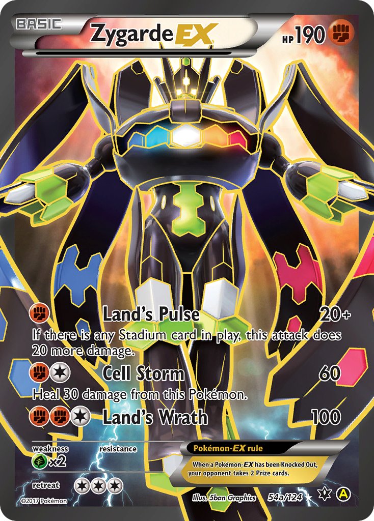 Zygarde EX - 54a/124 - Alternate Art Promos