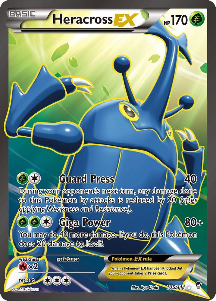 Heracross EX (105 Full Art) - XY - Furious Fists