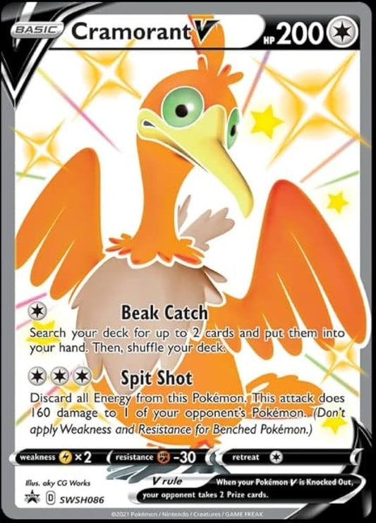 Cramorant V - SWSH086 - SWSH: Sword & Shield Promo Cards