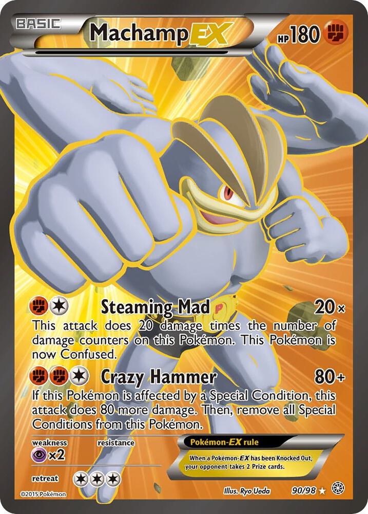 Machamp EX (90 Full Art) - XY - Ancient Origins