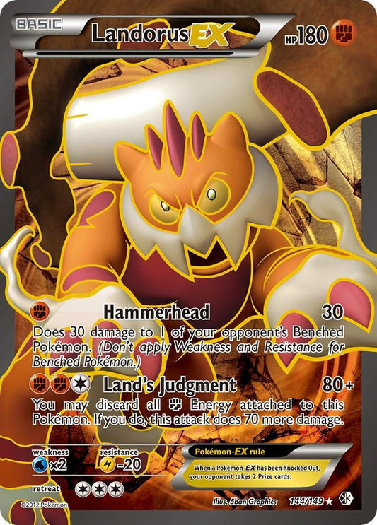 Landorus EX (144 Full Art) - Boundaries Crossed
