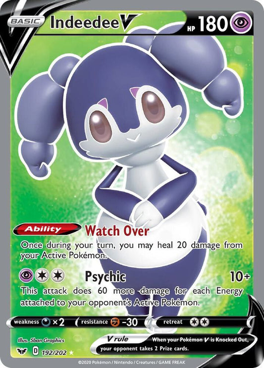 Indeedee V (Full Art) - SWSH01: Sword & Shield Base Set