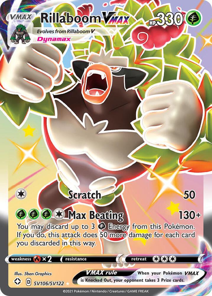 Rillaboom VMAX - SV106/SV122 - Shining Fates: Shiny Vault