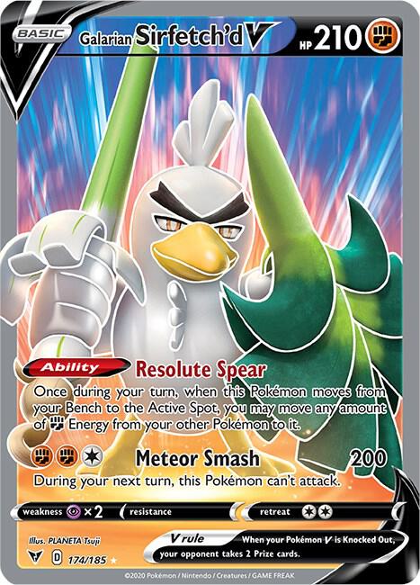 Galarian Sirfetch'd V (Full Art) - SWSH04: Vivid Voltage