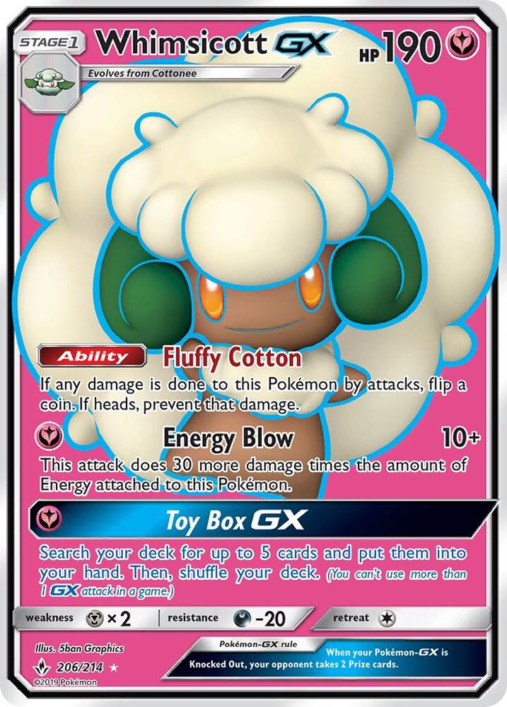 Whimsicott GX (Full Art) - SM - Unbroken Bonds