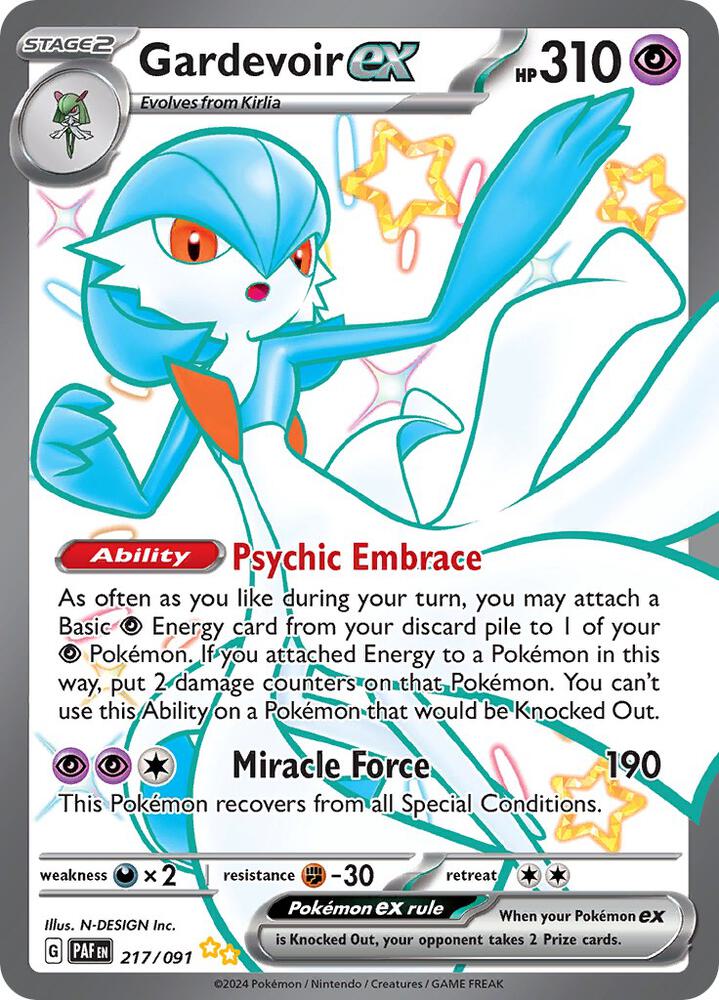 Gardevoir ex - 217/091 - SV: Paldean Fates