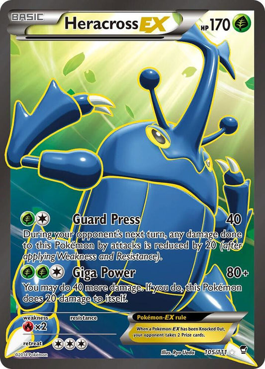Heracross EX (105 Full Art) - XY - Furious Fists