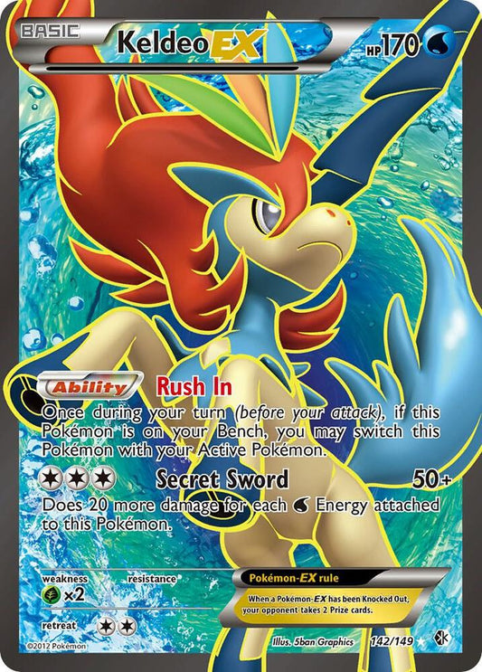 Keldeo EX (142 Full Art) - Boundaries Crossed