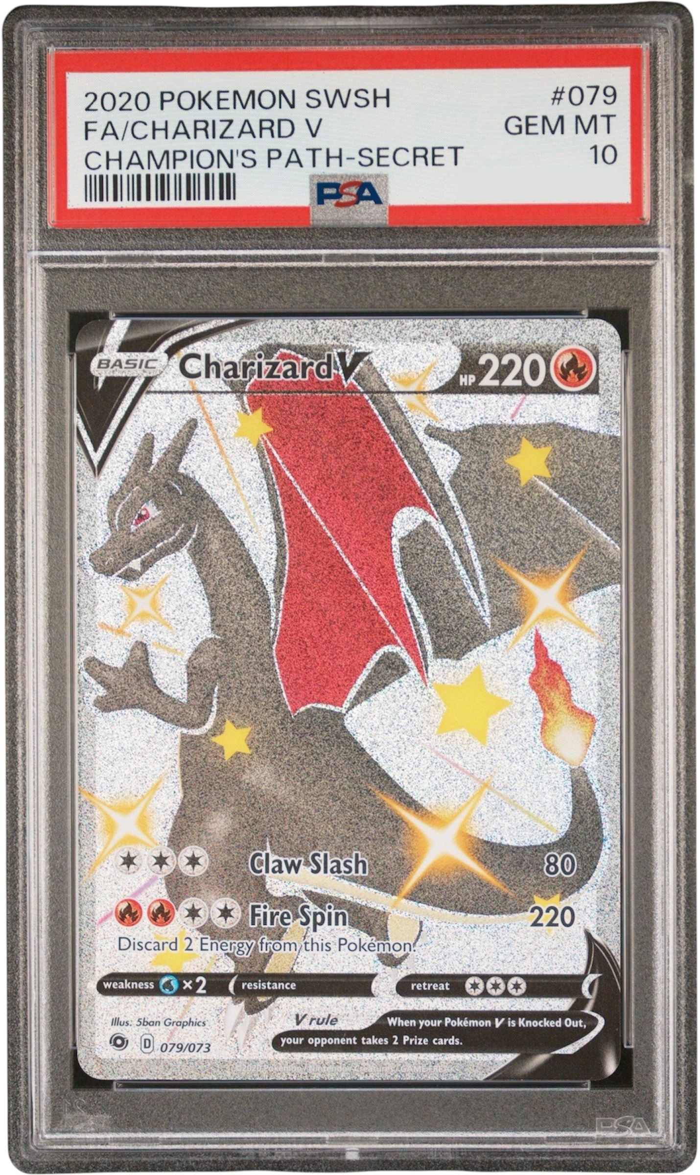 Charizard V #Champions Path #079 PSA 10
