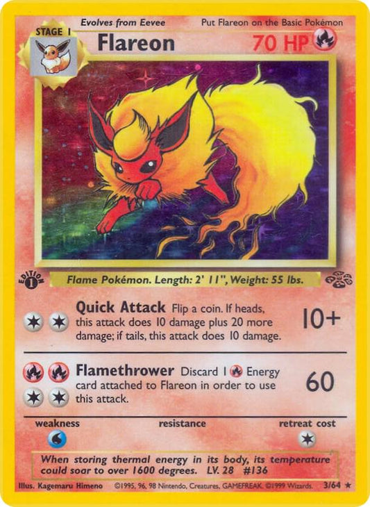 Flareon First Edition (Holo #3) - Jungle