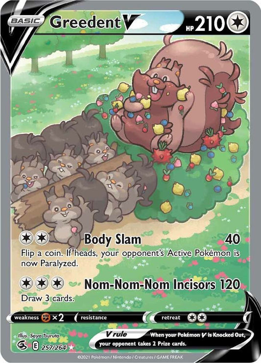 Greedent V (Alternate Full Art) - SWSH08: Fusion Strike