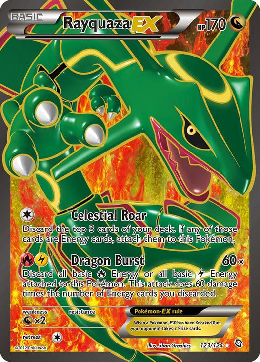 Rayquaza EX (123 Full Art) - Dragons Exalted