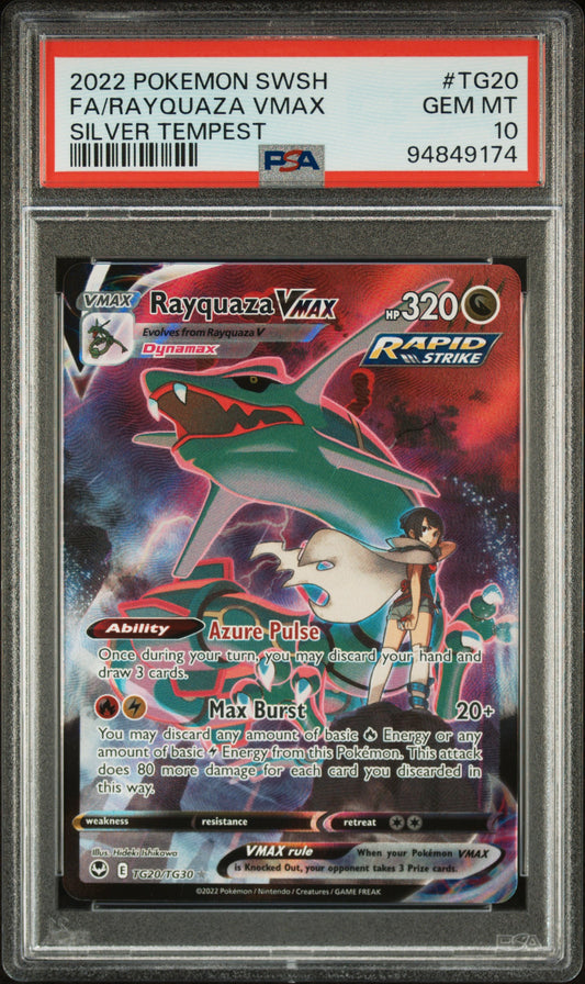 Rayquaza VMAX Silver Tempest #TG20 PSA 10