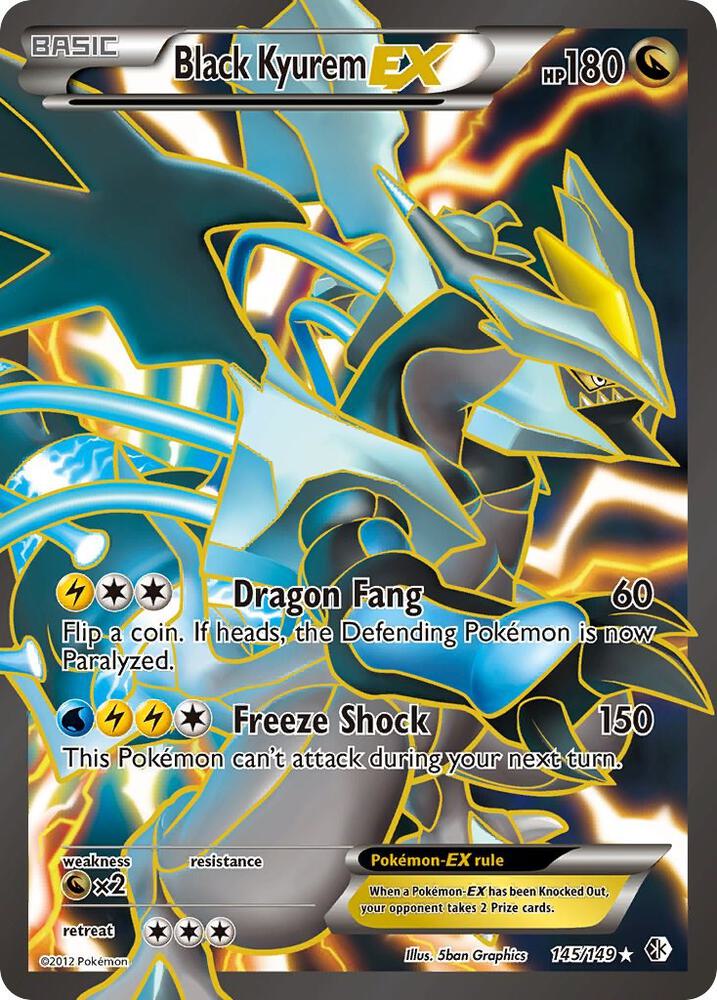 Black Kyurem EX (145 Full Art) - Boundaries Crossed