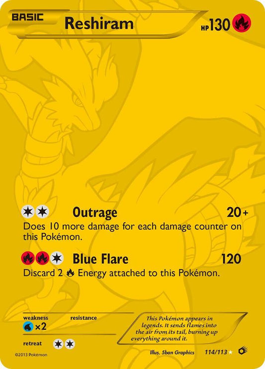 Reshiram (114 Full Art Secret Rare) - Legendary Treasures