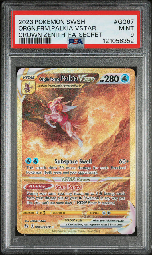 Origin Forme Palkia V-Star #GG67 - Crown Zenith  PSA 9