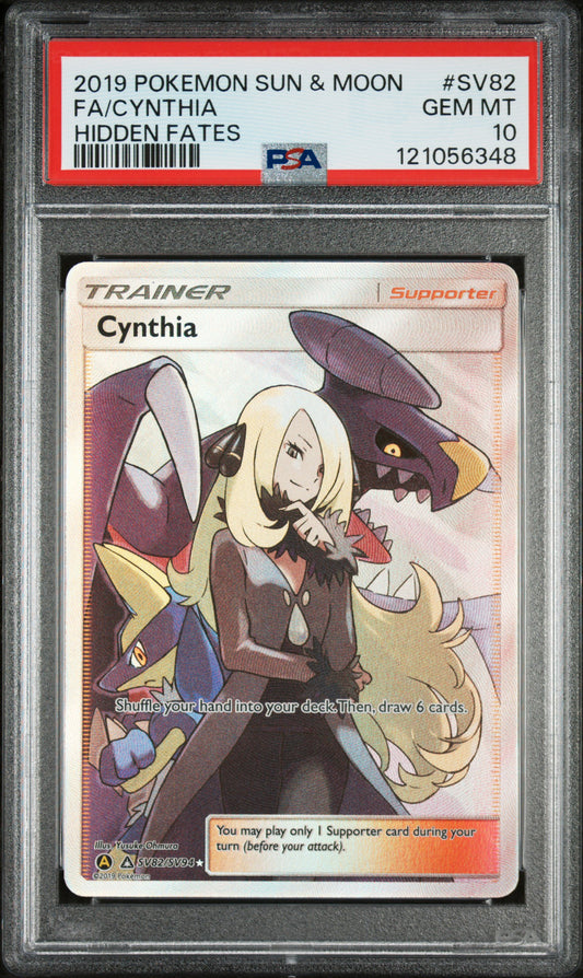 Cynthia #SV82 - Hidden Fates PSA 10