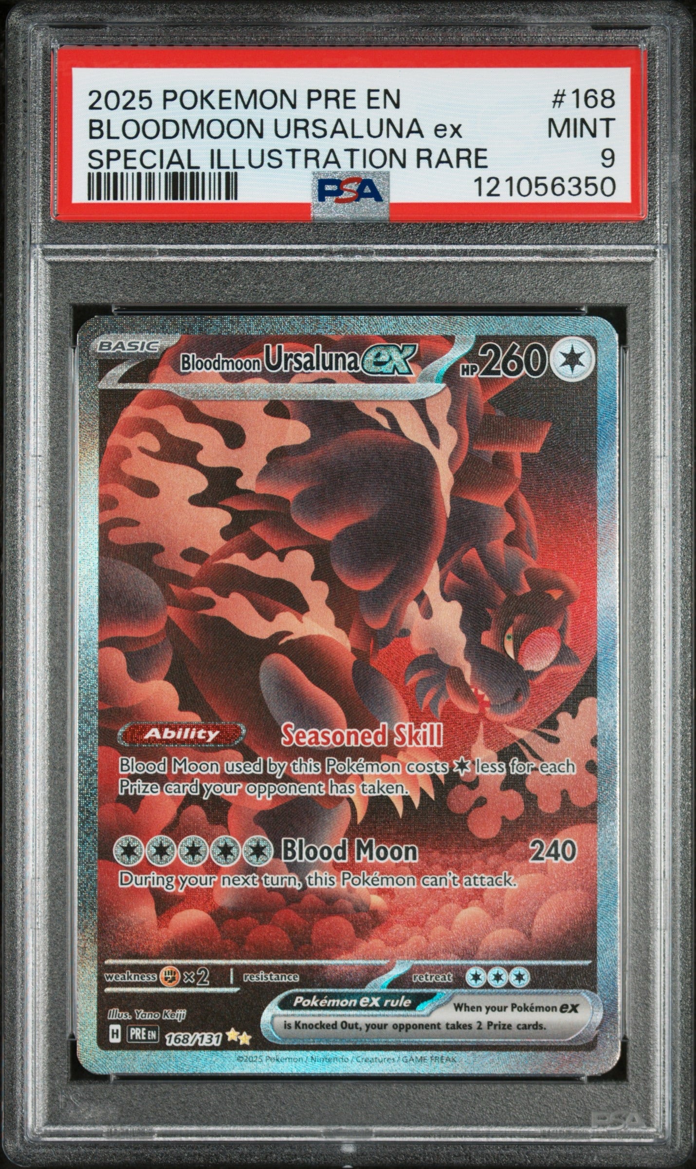 Bloodmoon Ursaluna #168 - Prismatic Evolutions PSA 9