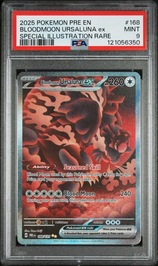 Bloodmoon Ursaluna #168 - Prismatic Evolutions PSA 9